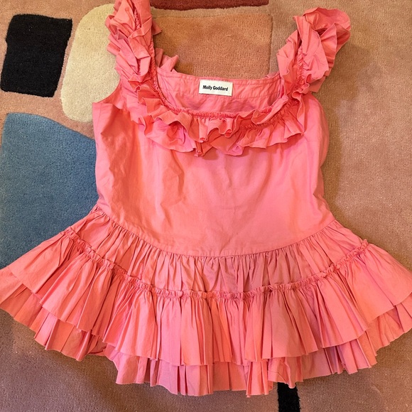Molly Goddard Pink Ruffle Top - Picture 3 of 4
